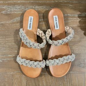 *NEW* Steve Madden Braided Rhinestone Sandals, Size 8.5